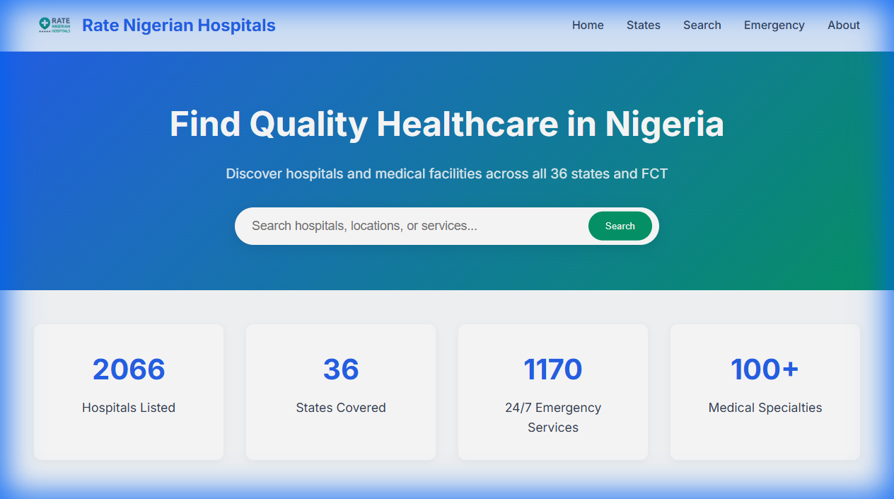 Rate Nigerian Hospitals